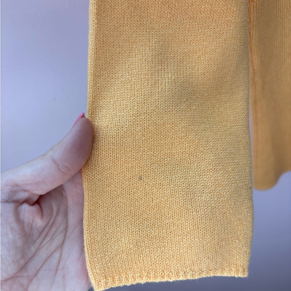 Authentic CHANEL cashmere knit 1996 yellow sweater 42 - Picture 4 of 14